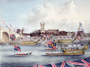Åbningen af New London Bridge, 1. august 1831 af English School